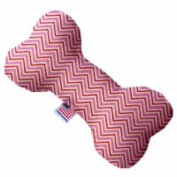 Mirage Pet 1374-SFTYBN8 Valentines Day Chevron Stuffing Free 8 in. Bone Dog Toy