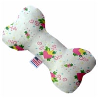 Mirage Pet 1376-SFTYBN6 Mardi Gras Polka Dots Stuffing Free 6 in. Bone Dog Toy