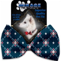 Mirage Pet 1231-VBT Bats & Balls Pet Bow Tie Collar Accessory with Cloth Hook & Eye