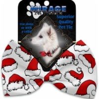Mirage Pet 1314-VBT Santa Hats Pet Bow Tie Collar Accessory with Cloth Hook & Eye