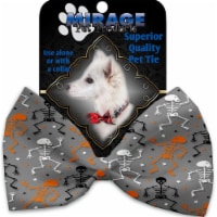 Mirage Pet 1331-VBT Skeletons Dancing Pet Bow Tie Collar Accessory with Cloth Hook & Eye