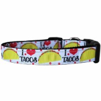 Mirage Pet 125-275 XS Taco Tuesday Nylon Dog Collar - Extra Small