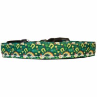 Mirage Pet 125-287 MDN Lucky Puppy Charms Nylon Dog Collar - Medium Narrow