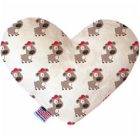 Mirage Pet 1173-CTYHT6 Fresh Pup Canvas Heart Dog Toy - 6 in.