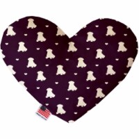 Mirage Pet 1192-CTYHT6 Purple Puppy Love Canvas Heart Dog Toy - 6 in.