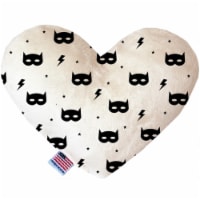 Mirage Pet 1208-CTYHT6 Super Hero Masks Canvas Heart Dog Toy - 6 in.