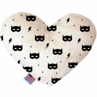 Mirage Pet 1208-CTYHT8 Super Hero Masks Canvas Heart Dog Toy - 8 in.