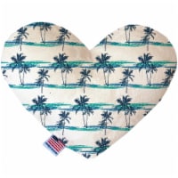 Mirage Pet 1210-CTYHT6 Palm Tree Paradise Canvas Heart Dog Toy - 6 in.