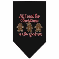 Mirage Pet Products 66-470 LGBK All I Want is a Few Good Men Screen Print Bandana, Black - La