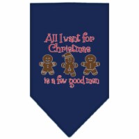 Mirage Pet Products 66-470 SMNB All I Want is a Few Good Men Screen Print Bandana, Navy Blue