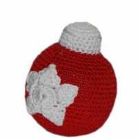 Mirage Pet Products 500-111 CBL Knit Knacks Christmas Ornament Ball Organic Cotton Dog Toy, S