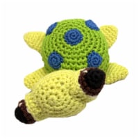 Mirage Pet 500-111 TUR Knit Knacks Squish the Sea Turtle Organic Cotton Dog Toy, Small