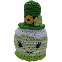 Knit Knacks Lucky Lady Leprechaun Cupcake Organic Cotton Small Dog Toy