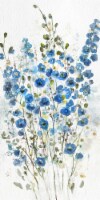 Crystal Art Gallery Gone Wild Blue Floral Wall Art