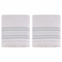 Agora of Smyrna - Premium Turkish Bath Towel Cotton & Bamboo Blend, Stone & Grey, Bundle of 2 Perspective: Main