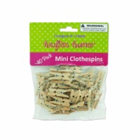 Bulk Buys Mini Craft Clothespins -Pack of 48