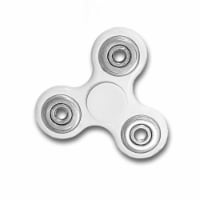 EdgeWork MS3-WT Fidget Tri-Spinner White EDC All-Metal Weighted Bearing ADHD Focus Stress Rel