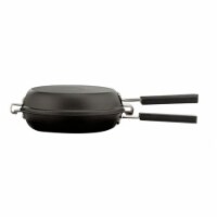8.62 x 3.25 x 6.25 in. 1 Min Omelet Pan with Black Nonstick Locking Upper & Lower Pan with Ru