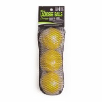 NOCSAE Lacrosse Ball Set, Yellow - Set of 3
