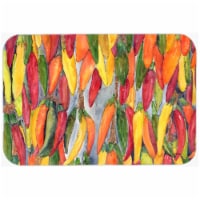 15 X 12 In. Hot Peppers Glass Cutting Board Large Size