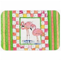 Flamingo Glass Cutting Board, Large