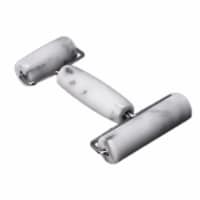 4 x 7.5 x 1.12 in. White Marble Double Roller
