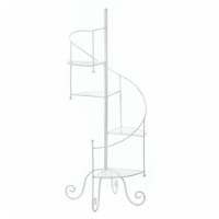 17 x 16.5 x 39 in. Spiral Showcase Plant Stand, White