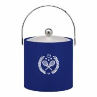 Kasualware 3 qt. Ice Bucket Blue Tennis
