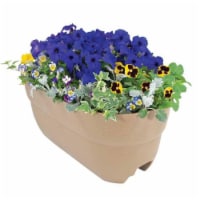 Bloomers Rail Planter 24 in. Multi Planter - Sand