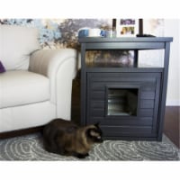 EHLB002-02 Habitat N Home Espresso Jumbo Litter Loo End Table - Espresso