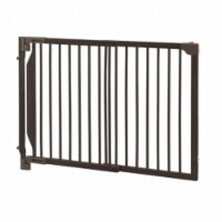 Expandable Walk-Thru Pet Gate - Coffee Bean