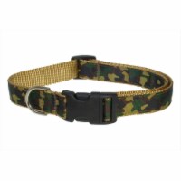CAMOUFLAGE-TAN-GRN3-C Camouflage Dog Collar - Tan & Green, Medium