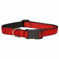PAWS-BONES-POPPY4-C Paws & Bones-Poppy Dog Collar, Red - Large
