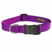 Nylon Webbing Dog Collar, Purple - Medium