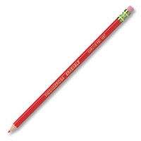Ticonderoga Eraser Tipped Checking Pencils- 12-ST- Red