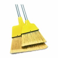 Angle Broom- High Performance Bristles- 9in. W- Yellow