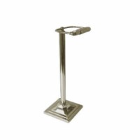 NuSteel Standing Toilet Tissue Holder - Brushed nickle finish