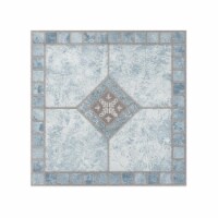 2 mm 12 x 12 in. Portfolio Self Adhesive Vinyl Floor Tile - Blue Diamond, 9 Tiles per 9 sq ft