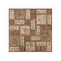 2 mm 12 x 12 in. Portfolio Self Adhesive Vinyl Floor Tile - Cobble Mosaic, 9 Tiles per 9 sq f