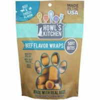 12 oz Howls Kitchen Beef & Cheese Flavor Wrap Dog Treats