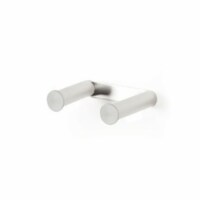 5.12 in. Aeri aluminum paper holder- double roll- Aluminum