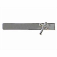 49852 Tie Bar Cross With Gift Box Silver