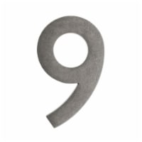 Floating House Number 9, Antique Pewter - 4 in.