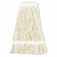 Pro Loop Web/Tailband Wet Mop Head, Cotton, 24oz, White