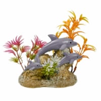 Exotic Environments Aquatic Scene with Dolphins - Multi Color, Small