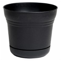 14 in. Saturn Planter, Black