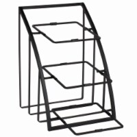 Mission Black Square Bowl Display Stand - 12 x 19 x 13.5 in.