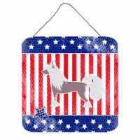 USA Patriotic Chinese Crested Wall or Door Hanging Prints