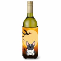 Halloween French Bulldog Black & White Wine Bottle Beverge Insulator Hugger