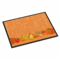 Fruits & Vegetables in Orange Indoor or Outdoor Mat, 24 x 36 in.
